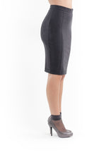 Load image into Gallery viewer, Pencil Skirt Anthracite in Stretch Fabric