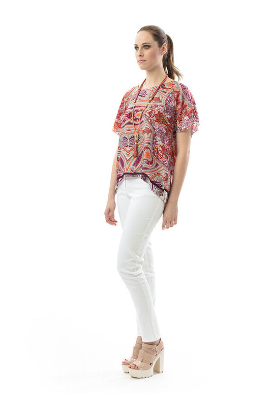 Short Sleeved Print Top