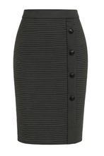 Load image into Gallery viewer, Elegant Stripes Sheath Pencil Skirt
