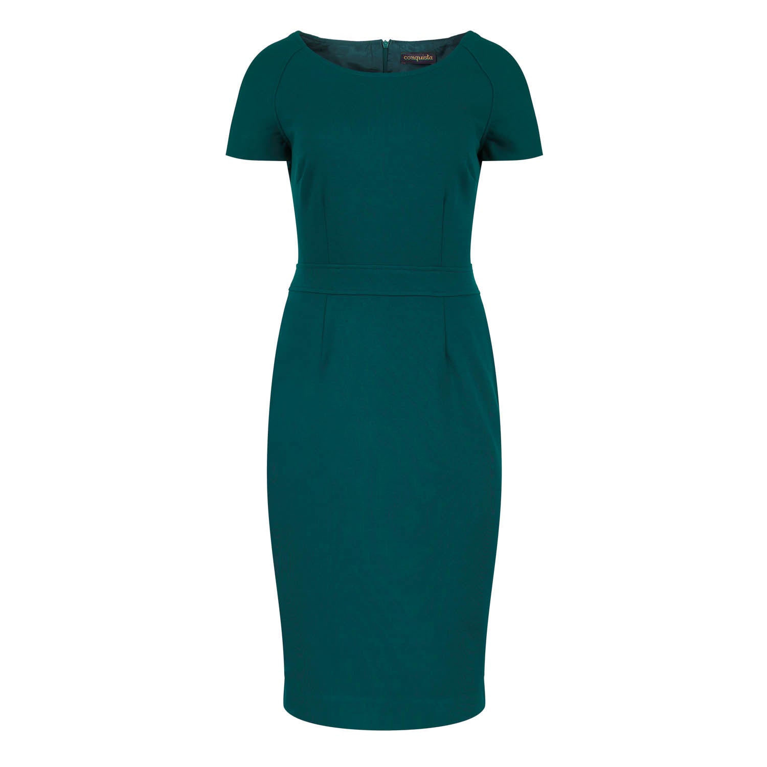 Fitted Emerald Cap Sleeve Dress Conquista Fashion