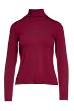 Load image into Gallery viewer, Burgundy Turtle Neck Top By Conquista