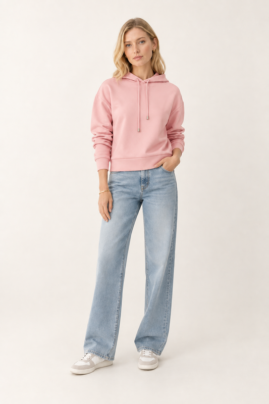 Pink Hooded Sweatshirt