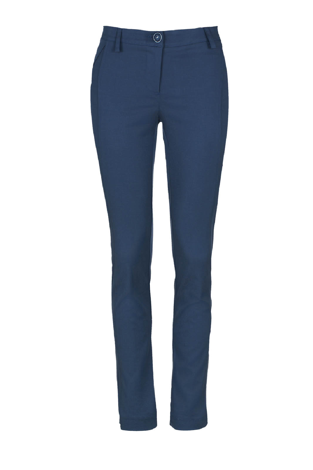 Conquista Παντελόνι Slim Fit με Τσέπες Office Look Μονόχρωμο Βαμβακερό Μπλέ C220-001-41