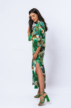 Load image into Gallery viewer, Animal Print Kaftan Style Maxi Dress