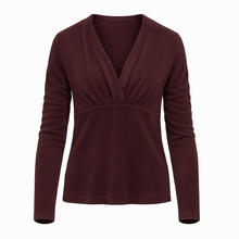 Load image into Gallery viewer, Burgundy Jersey Top with Polyamide