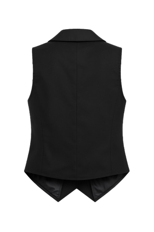 Tailored Black Classic Vest