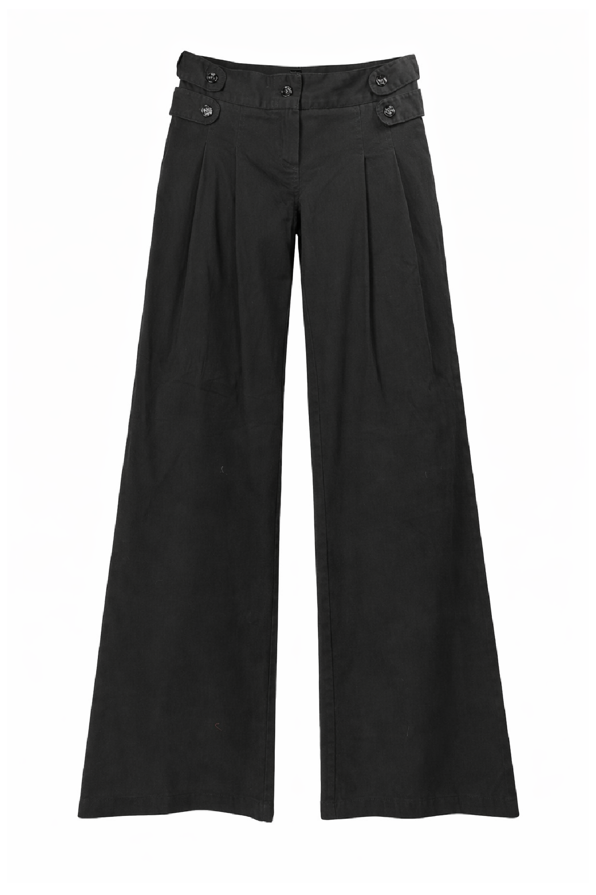 Παντελόνι Tailored με φαρδιά μπατζάκια και λεπτομέρεια κουμπιών
