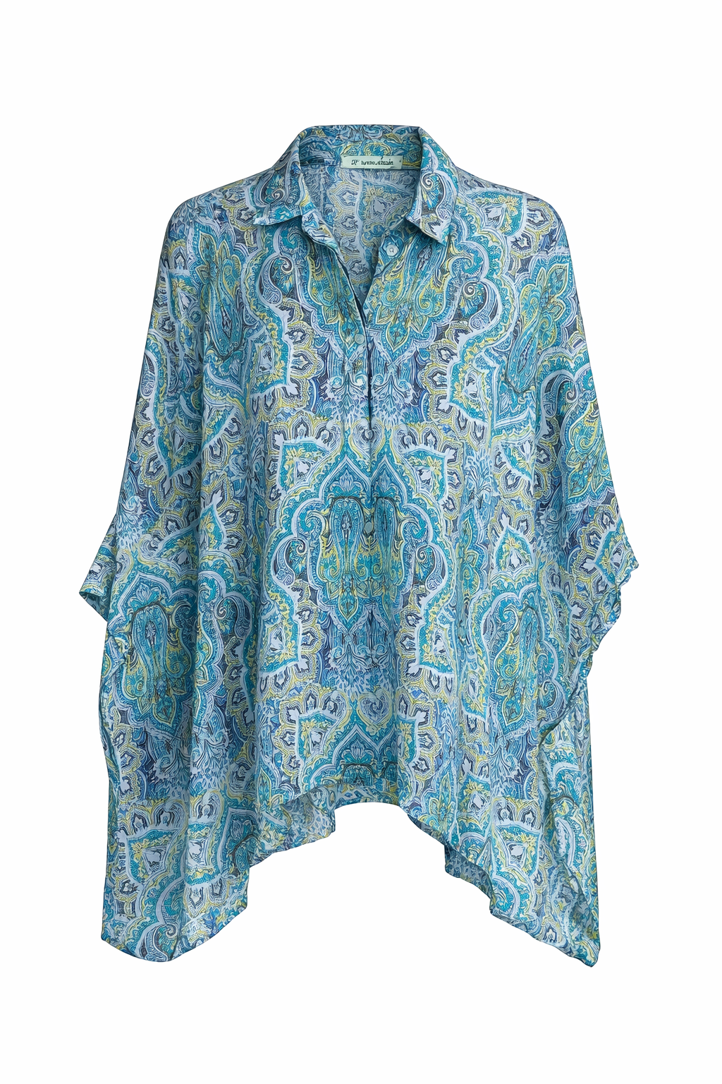 Oversized Printed Shirt with Flowing Silhouette – Relaxed Elegance and Modern Comfort