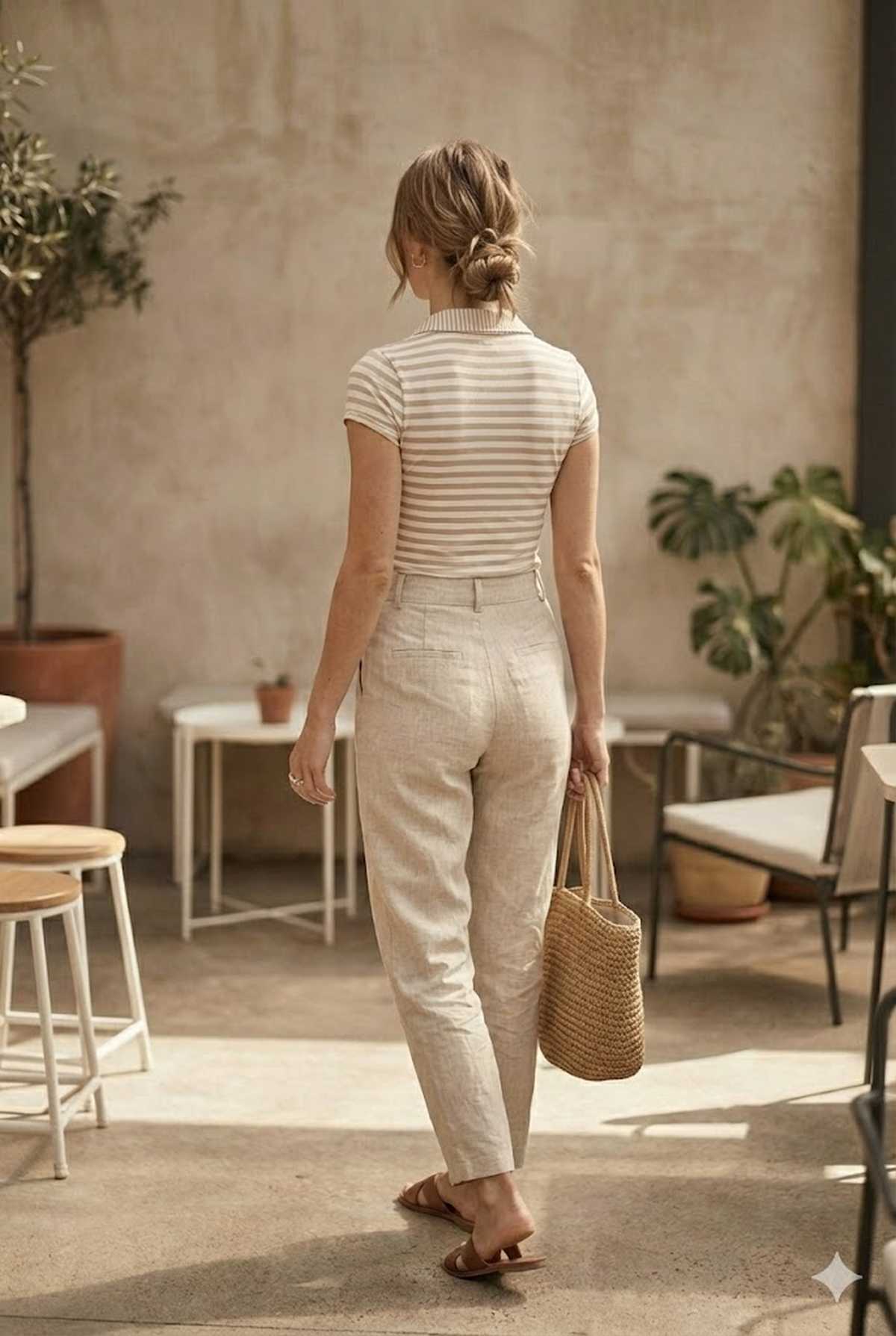 Striped Knit Polo Top — Chic, Comfortable and Perfect for Effortless Everyday Style