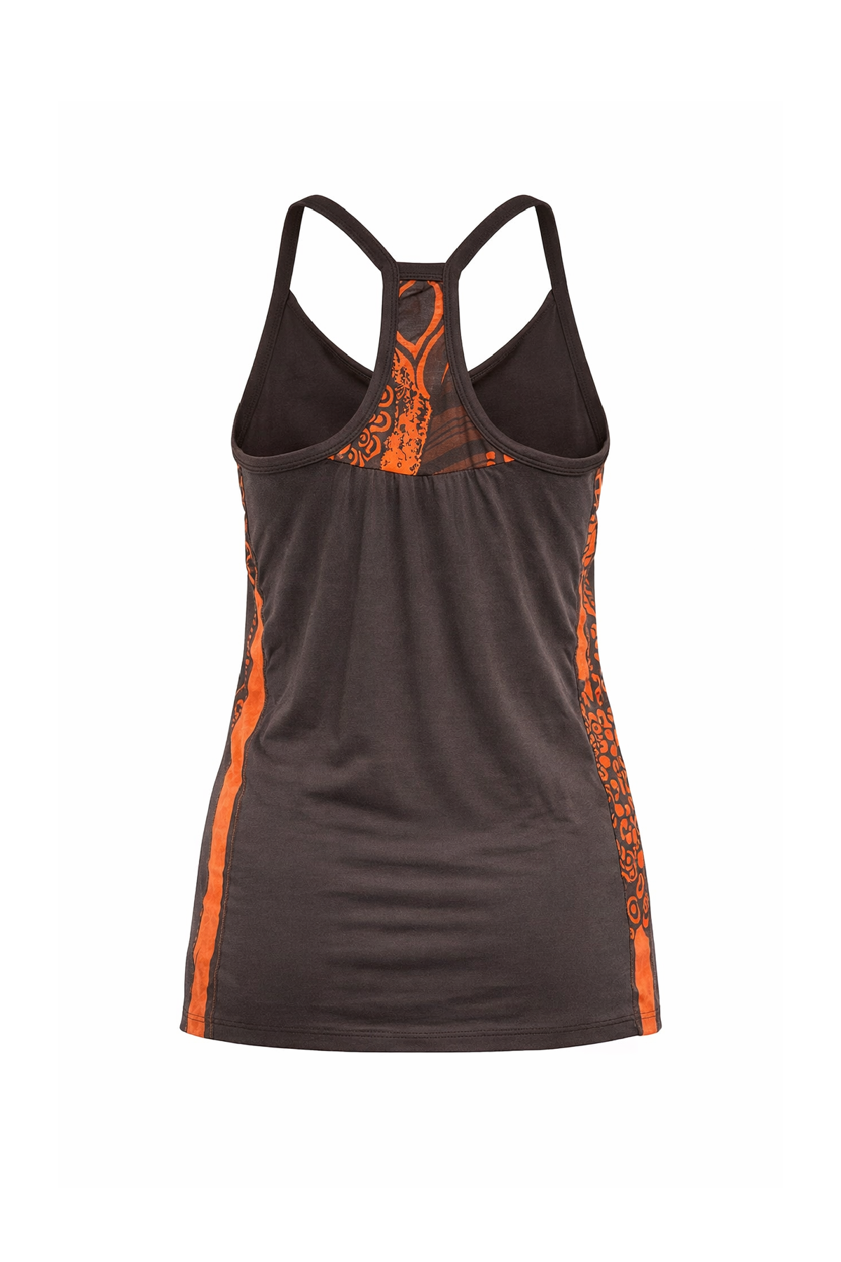 Φανελάκι Performance Racerback με πλαϊνά πάνελ σε αντίθεση