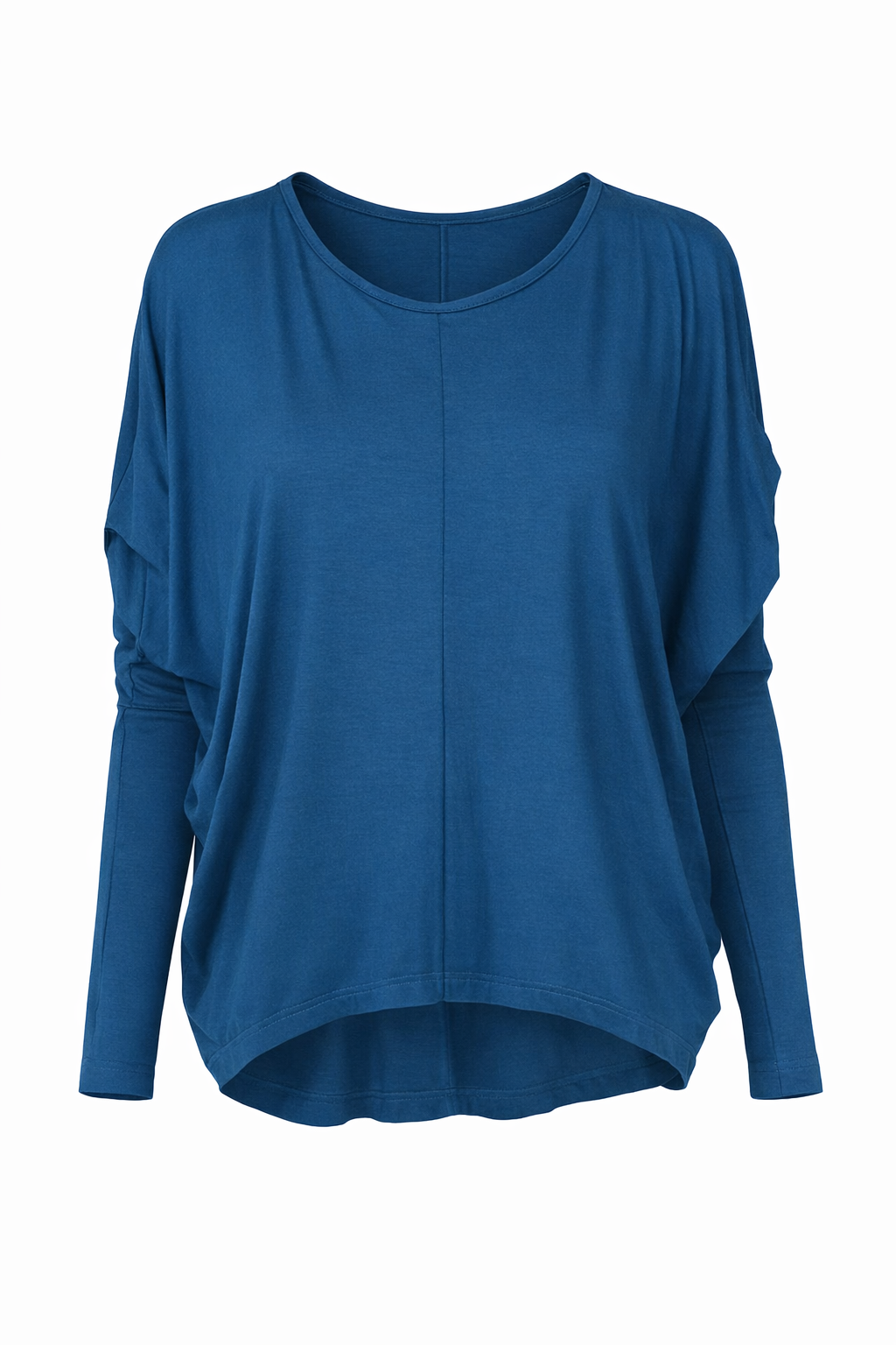 Draped Batwing Long Sleeve Top