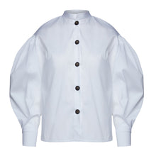 Load image into Gallery viewer, White Shirt with Bishop Sleeves