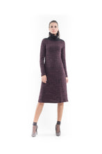 Load image into Gallery viewer, Wool Blend Polo Neck Dress