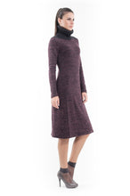 Load image into Gallery viewer, Wool Blend Polo Neck Dress