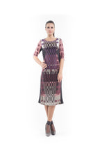 Load image into Gallery viewer, Geometric Pattern Sweater Dress