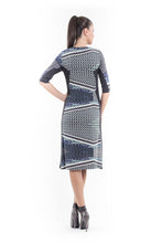 Load image into Gallery viewer, Print and Panel Stretch Dress