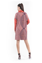 Load image into Gallery viewer, Airy Hooded Print Dress Grenadine