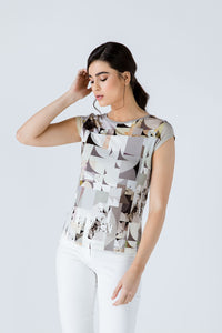 Fitted Print Top