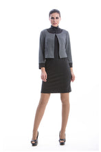 Load image into Gallery viewer, Anthracite Long Sleeve Bolero