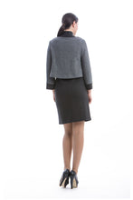Load image into Gallery viewer, Anthracite Long Sleeve Bolero