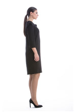 Load image into Gallery viewer, Straight Dress with Fur Detail