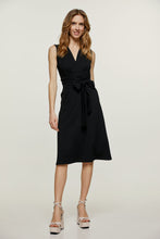 Load image into Gallery viewer, Sleeveless Empire Line Dress in Black Jersey