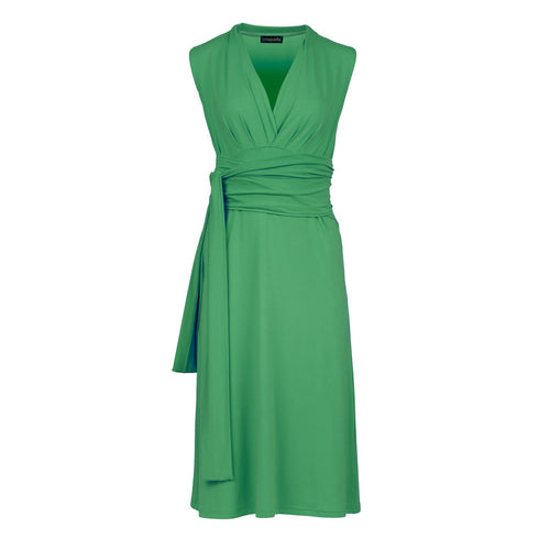 Green Jersey Empire Line Dress