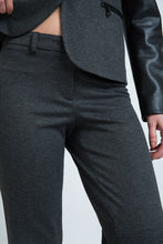 Load image into Gallery viewer, Mid Rise Straight Striped Trousers