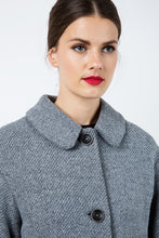 Load image into Gallery viewer, Oversized Drop Shoulder Grey Coat