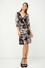 Load image into Gallery viewer, Print Jersey Faux Wrap Dress