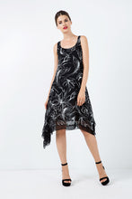 Load image into Gallery viewer, Sleeveless Layer Dress with Net Detail