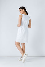 Load image into Gallery viewer, White Cotton Sack Dress