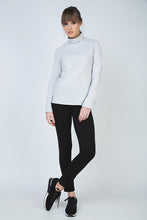 Load image into Gallery viewer, Grey Long Sleeve Polo Neck Jumper