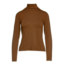 Load image into Gallery viewer, Biscuit Colour Long Sleeve Polo Neck Jumper