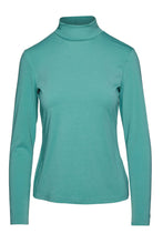 Load image into Gallery viewer, Light Green Turtle Neck Top in Sustainable Fabric