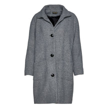 Load image into Gallery viewer, Wool Blend Grey Coat by Conquista Fashion