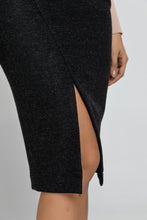 Load image into Gallery viewer, Black Mouflon Pencil Skirt