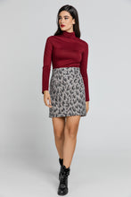 Load image into Gallery viewer, Wool Blend Mini Skirt by Conquista