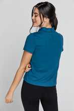 Load image into Gallery viewer, Short Sleeve Petrol Blue Top