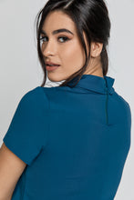 Load image into Gallery viewer, Short Sleeve Petrol Blue Top