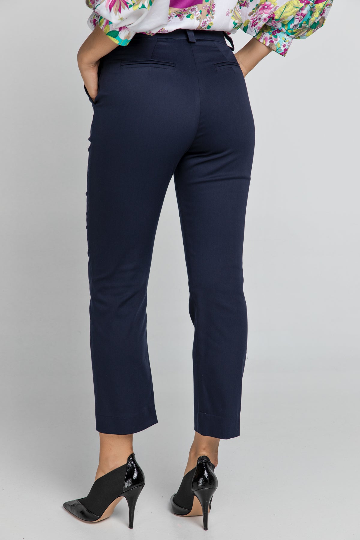 Dark Blue Gabardine Pants