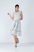 Load image into Gallery viewer, Grey Button Detail Dress