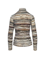 Load image into Gallery viewer, Print Long Sleeve Knit Polo Neck Jumper