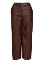 Load image into Gallery viewer, Chocolate Brown Faux Leather Culottes