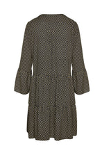 Load image into Gallery viewer, Print Viscose Gathered Seams Dress