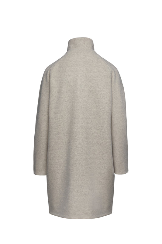 Παλτό μελανζέ χρώματος Mouflon Sand από την Conquista Fashion