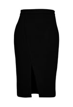 Load image into Gallery viewer, Black Mouflon Pencil Skirt