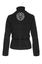 Load image into Gallery viewer, Dark Grey Short Mouflon Jacket with Belt Detail