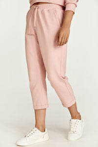 Pink Cropped Sweatpants