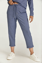 Load image into Gallery viewer, Indigo Mélange Cropped Sweatpants